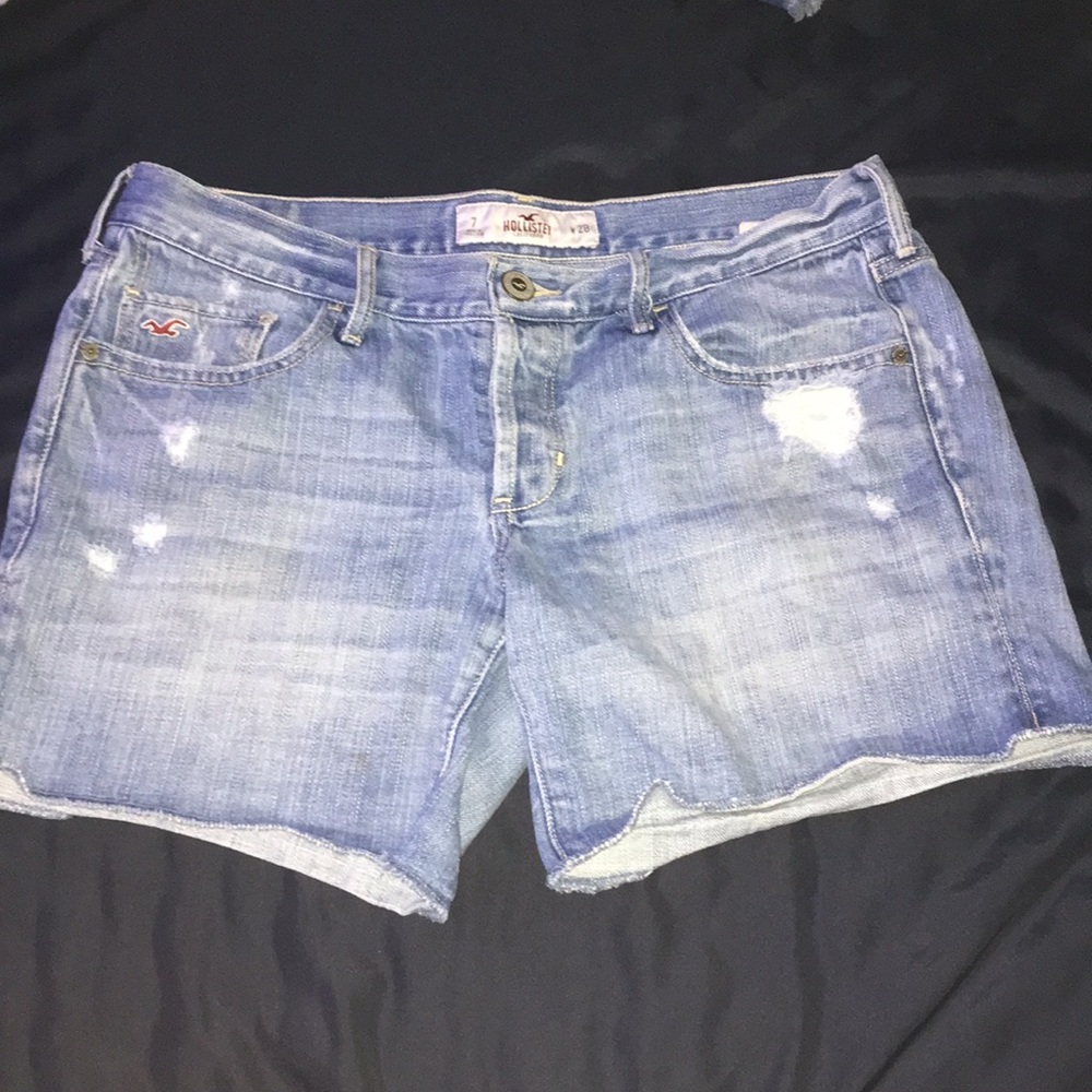 HOLLISTER/ light blue jean shorts